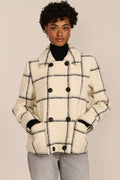 Double-Breasted Bouclé Jacket – Casual Wear, Office Style