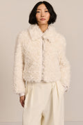 Curly Faux Fur Jacket – Cosy Winter Layer, Casual Outing