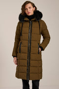 Hooded Faux Fur Puffer Coat – Warm Winter Layer, Casual Wear