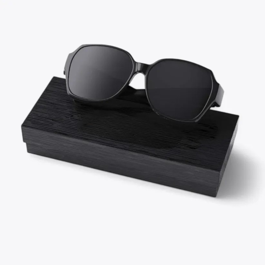 Clip-On Polarized Sunglasses for Prescription Glasses, Everyday Wear-SANGLASSES-Intense Black-SANGLASSES