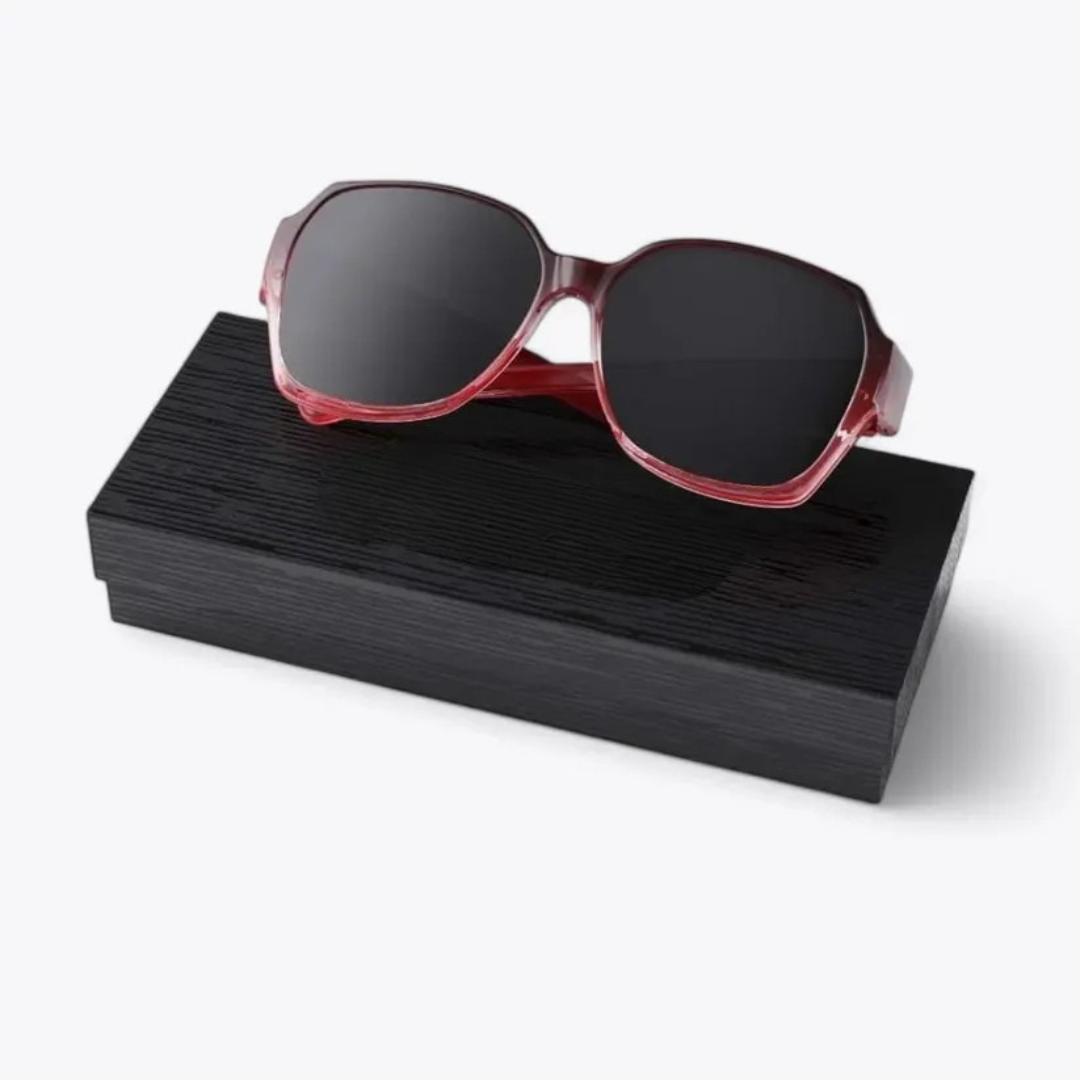 Clip-On Polarized Sunglasses for Prescription Glasses, Everyday Wear-SANGLASSES-Passion Red-SANGLASSES