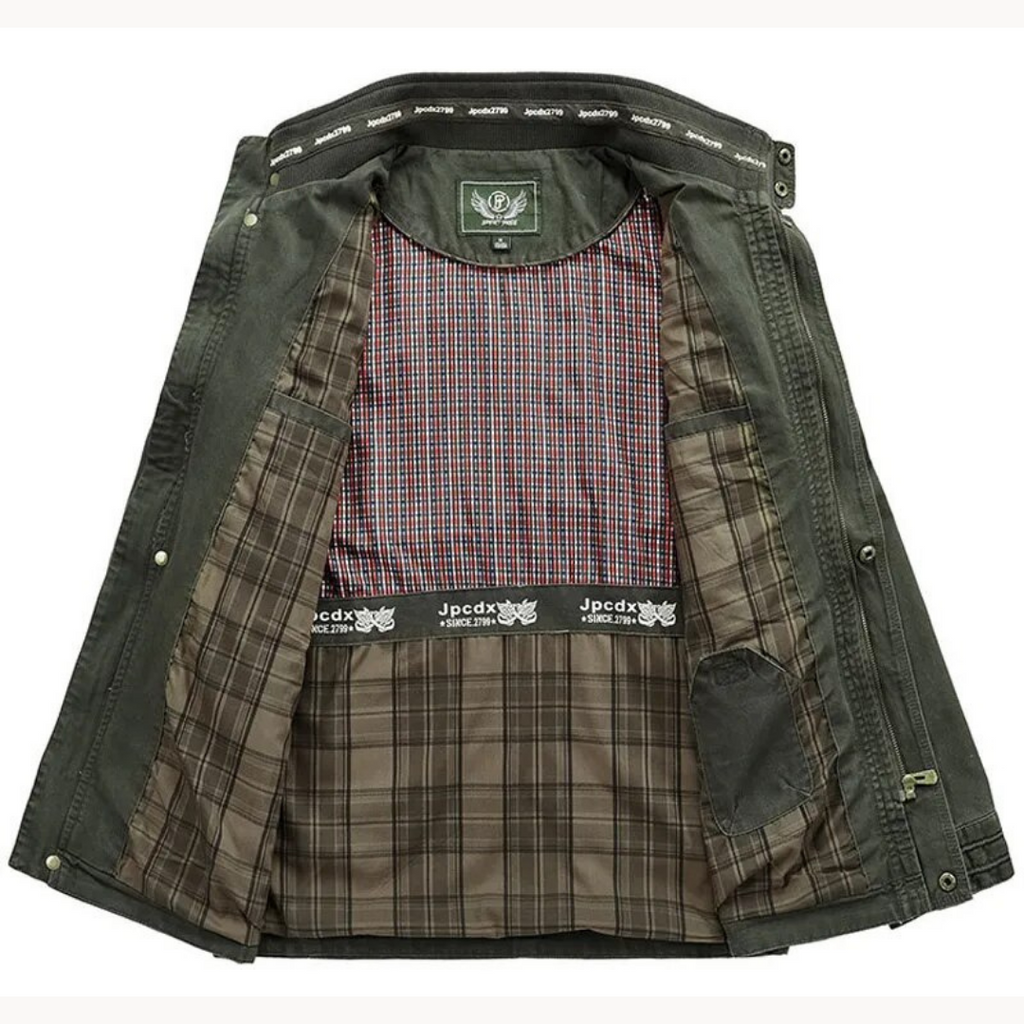Rugged Explorer Cargo Jacket – Durable Fabric, Multiple Pockets – Outdoor, Casual Wear