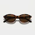 Havana Muse Dark Havana Brown Lens Oval Sunglasses with UV400 protection.
