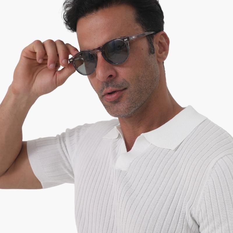Polarised Sunglasses with UV Protection - Unisex Eyewear - Grey-Sunglasses-SANGLASSES-SANGLASSES