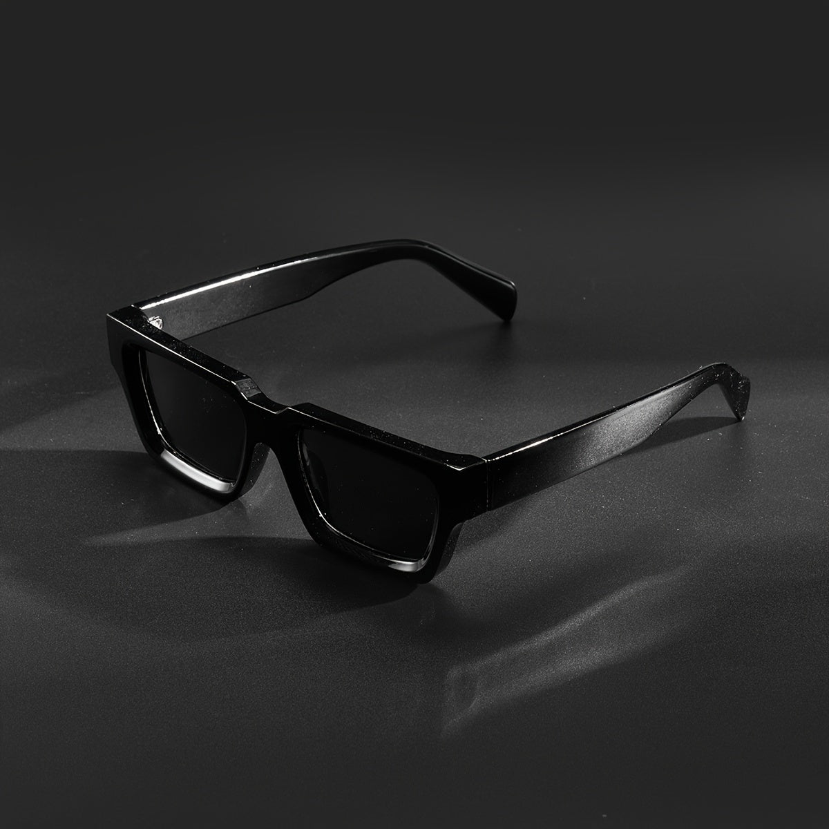 Unisex Sunglasses Polycarbonate Construction Retro Style Outdoor Eyewear Black-Sunglasses-SANGLASSES-SANGLASSES
